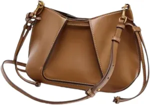 2 Pcs Slouchy PU Leather Crescent Hobo Bags Women Trendy Crossbody Purse Satchels Shoulder Bag Top-handle Tote Handbag