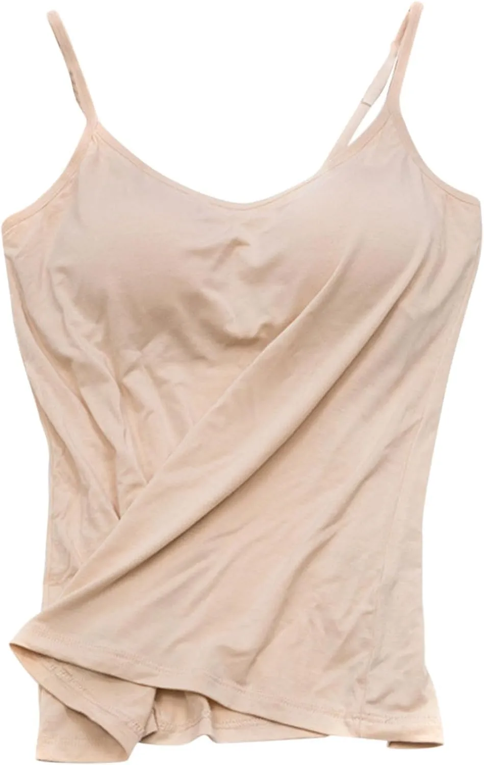 2pcs Womens Camisole with Shelf Bra Workout Yoga Adjustable Spaghetti Strap Tank Tops Athletic Compression Basic Layer