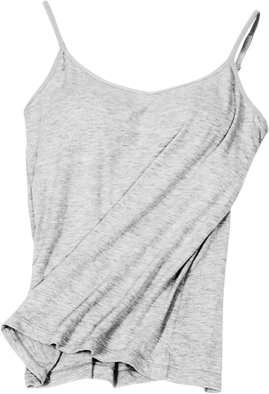 2pcs Womens Camisole with Shelf Bra Workout Yoga Adjustable Spaghetti Strap Tank Tops Athletic Compression Basic Layer