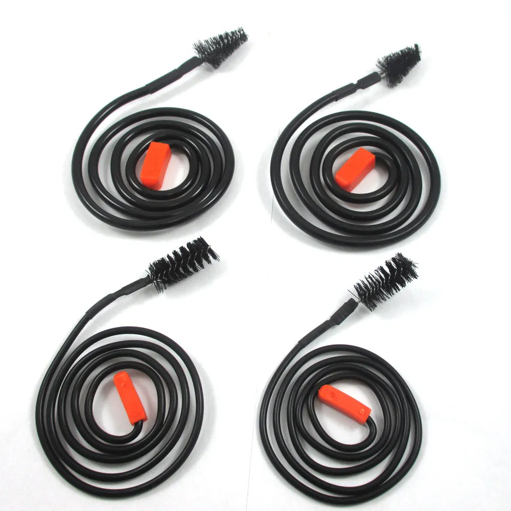 4 Pc Drain Snake Clog Remover 28" Sink Slow Fix Hair Clear Tool Removal Cleaner