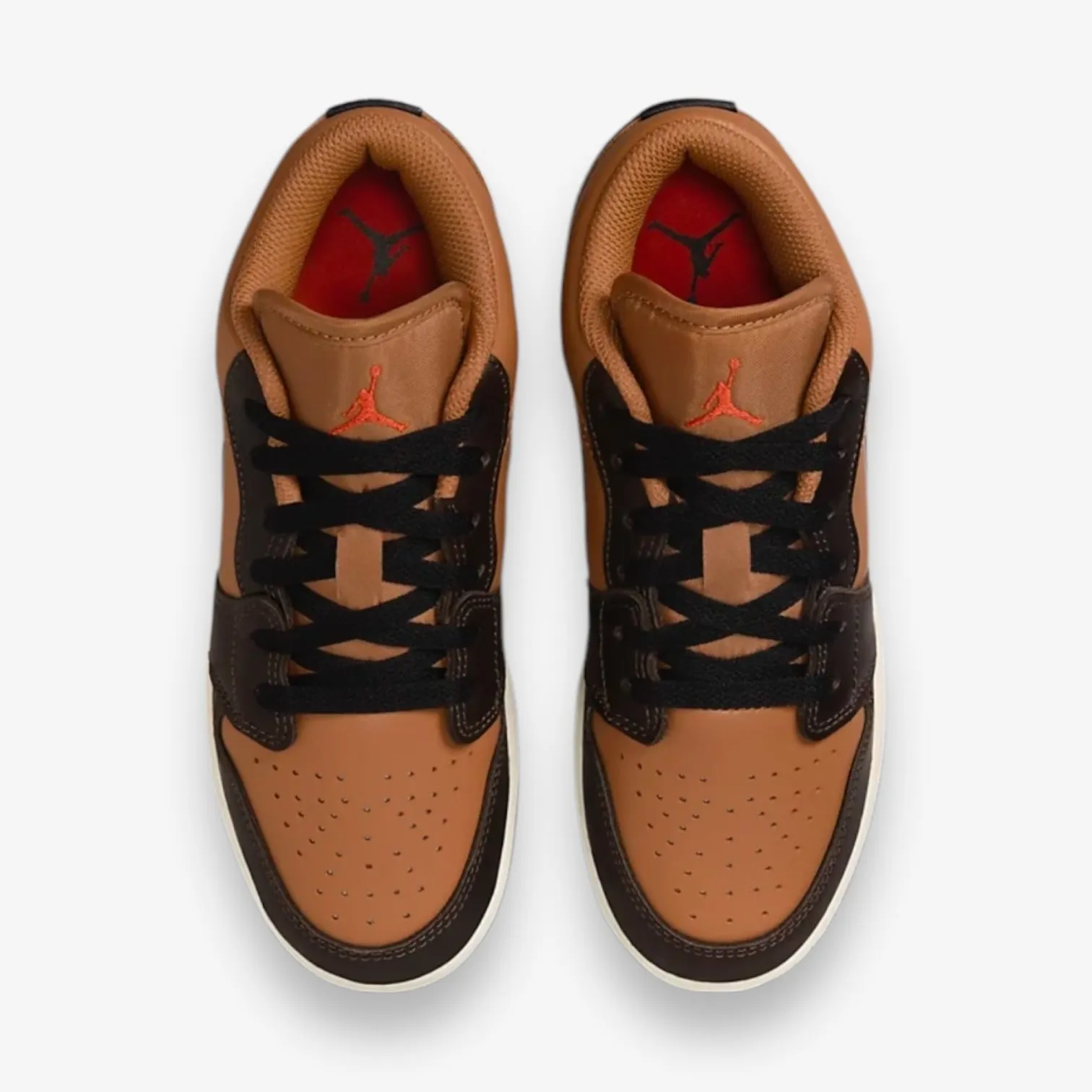 AIR JORDAN 1 LOW SE GS Grade School FLAX/BLACK-BAROQUE BROWN-VINTAGE CORAL HQ3604-201