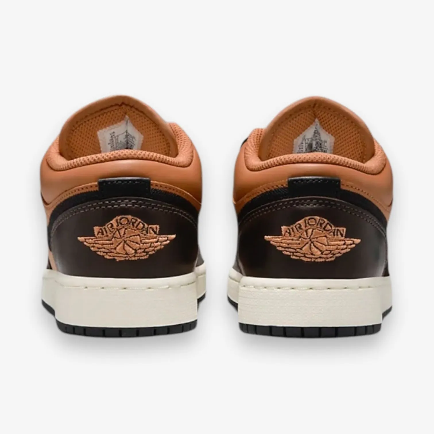 AIR JORDAN 1 LOW SE GS Grade School FLAX/BLACK-BAROQUE BROWN-VINTAGE CORAL HQ3604-201