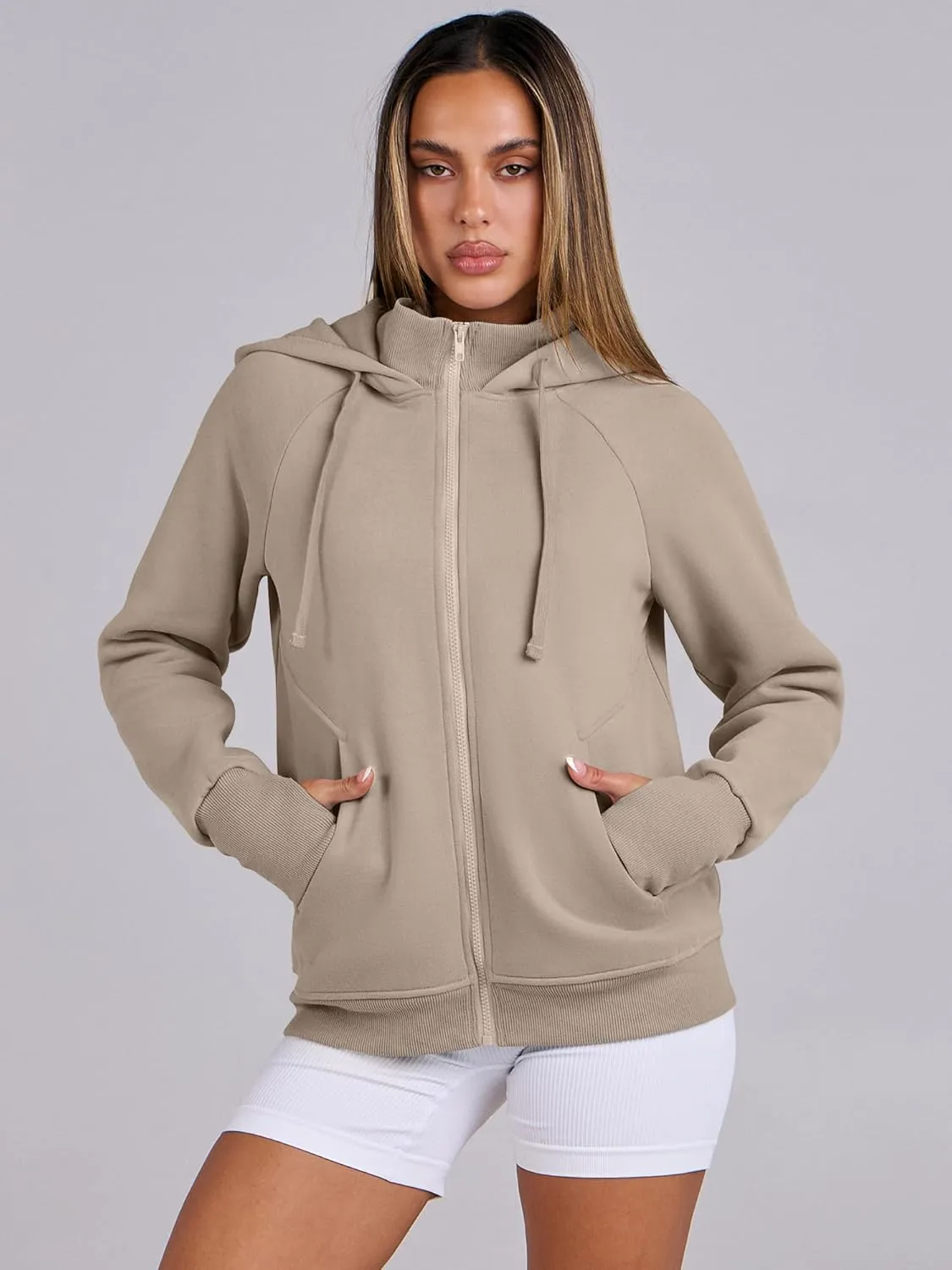 ANRABESS Womens Zip Up Hoodies Fleece Jackets Long Sleeve Sweatshirts Pockets Casual Fall Fashion Preppy Outfits Y2k Clothes