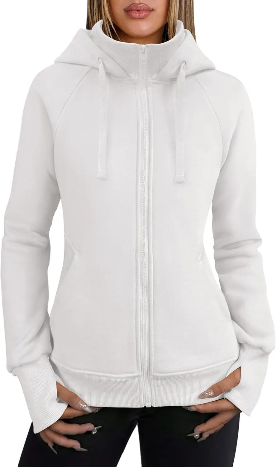 ANRABESS Womens Zip Up Hoodies Fleece Jackets Long Sleeve Sweatshirts Pockets Casual Fall Fashion Preppy Outfits Y2k Clothes