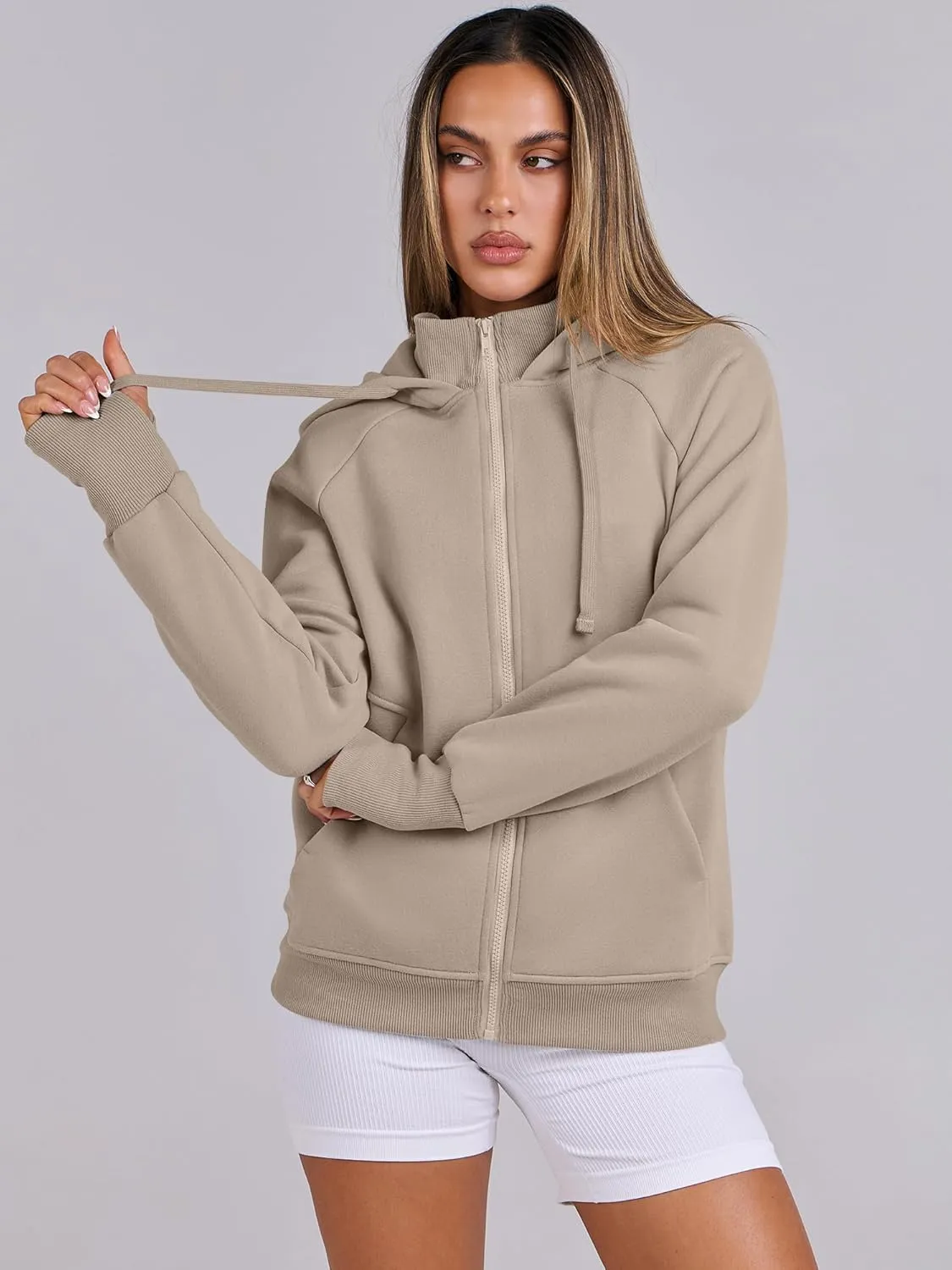 ANRABESS Womens Zip Up Hoodies Fleece Jackets Long Sleeve Sweatshirts Pockets Casual Fall Fashion Preppy Outfits Y2k Clothes