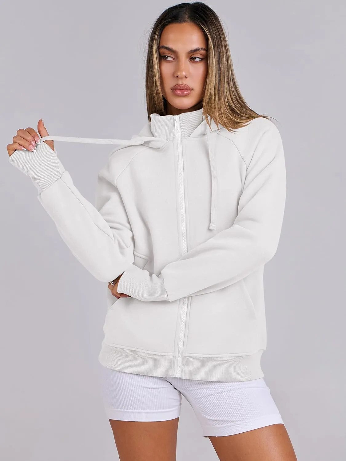 ANRABESS Womens Zip Up Hoodies Fleece Jackets Long Sleeve Sweatshirts Pockets Casual Fall Fashion Preppy Outfits Y2k Clothes