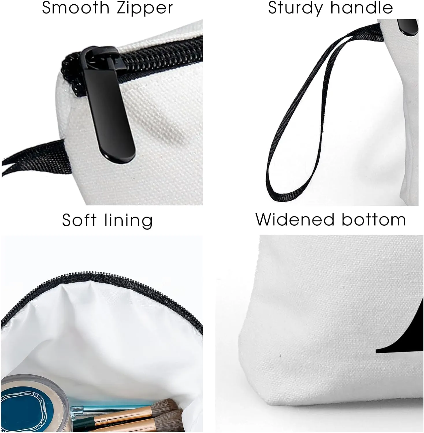 Bachelorette Gifts for Bride, Team Bride, Bride Squad, Maid of Honor Gifts for Her, Friends, Daughter, Sister, Bride Makeup Bag, Bachelorette Gift Bag, Bachelorette Party Accessories