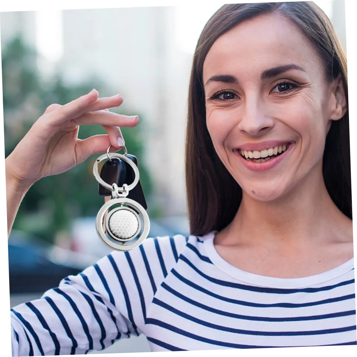 Ball Keychain Sports Fan Keychains Sports Balls Keychain Sports Ball Party Favors Simulation Rotary