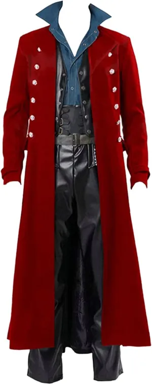 BITSEACOCO Mens Vintage Victorian Steampunk Jacket, Gothic Renaissance Medieval Frock Coat Cosplay Halloween Costume Tailcoat