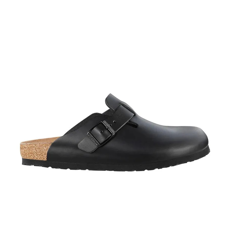 Boston Black Smooth Leather Regular