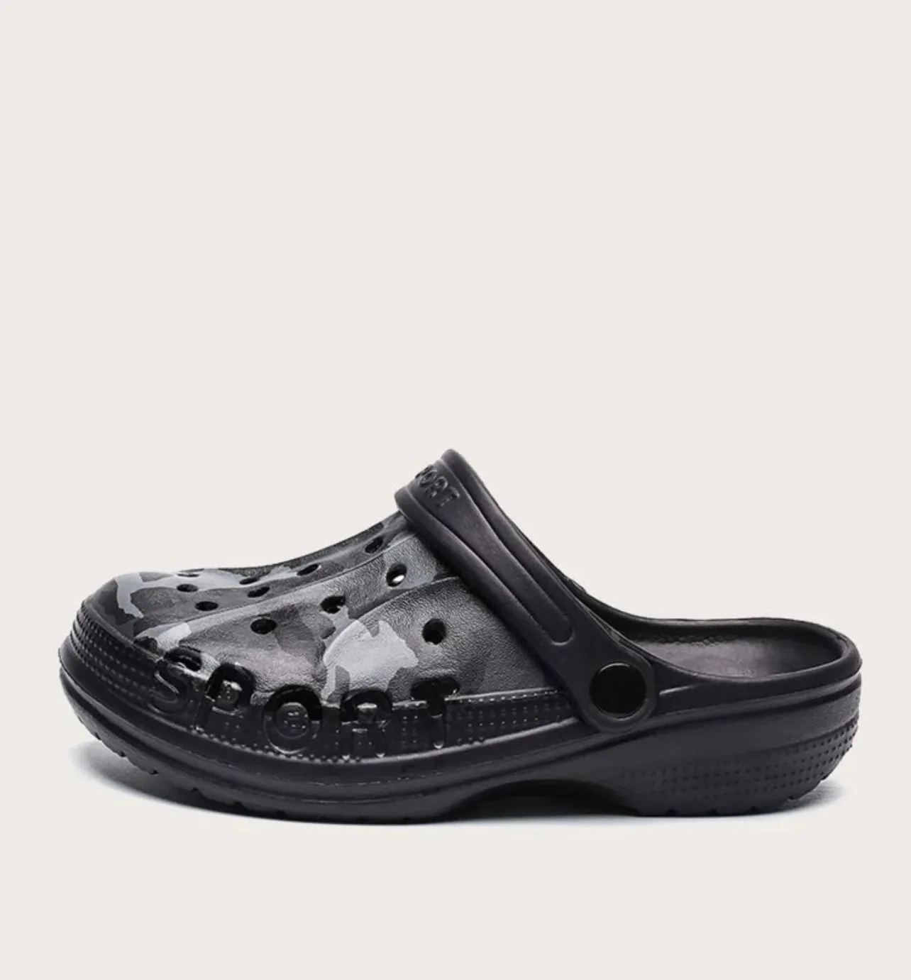 Boys Camo Graphic Vented Summer Clogs