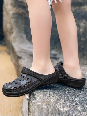 Boys Camo Graphic Vented Summer Clogs