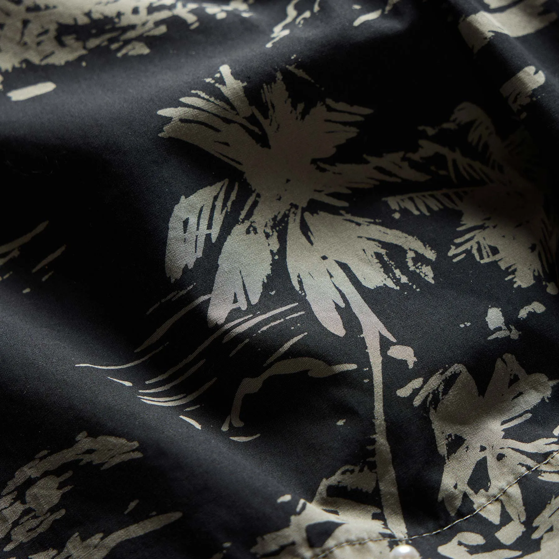 Brandílera Print Boardshort - Black/Army Green Pigment