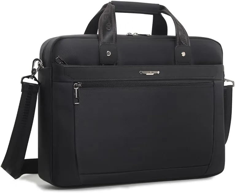Briefcases for Men Canvas Tote Bag 15.6 Inches Laptop Case Large Shoulder Work Bags Office Messenger Bag Waterproof