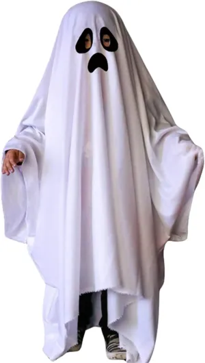 BULINGNA Halloween Ghost Cape Costume White Spooky Ghost Cloak Trick-or-Treating Party Prop for Kids Adults (Black White, S, about 125cm)