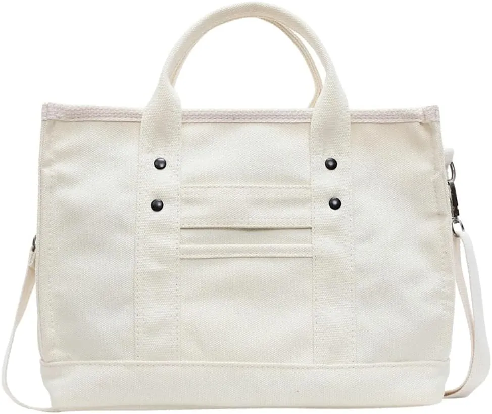 Canvas Tote Bag Women Cute Hobo Bags Crescent Satchels Shoulder Bag Crossbody Purse Travel Work Top-handle Tote Handbag