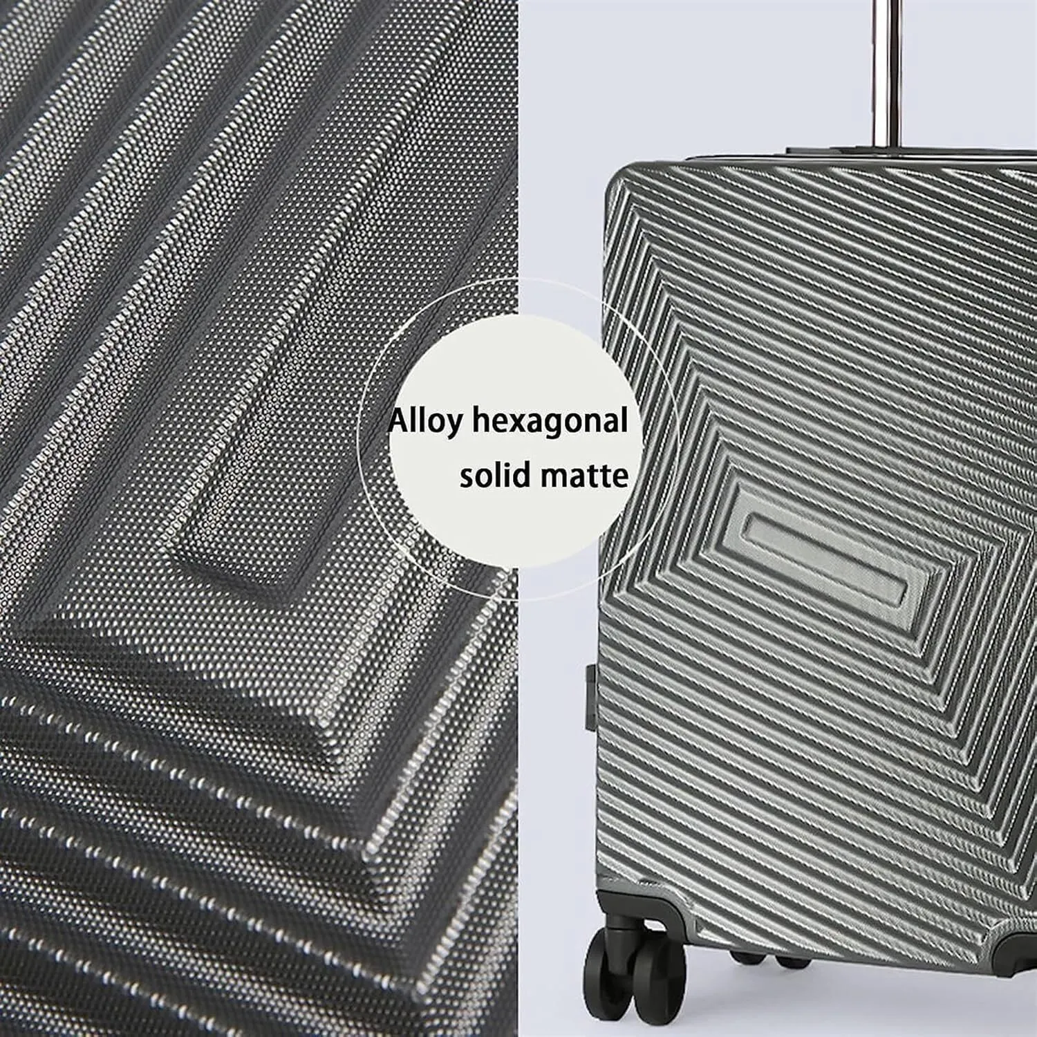 Carry-On Portable Suitcases Aluminum Frame Luggage With Spinner Wheels Carry On Luggage Luggage Carry On (Color : B, Size : 20 in)