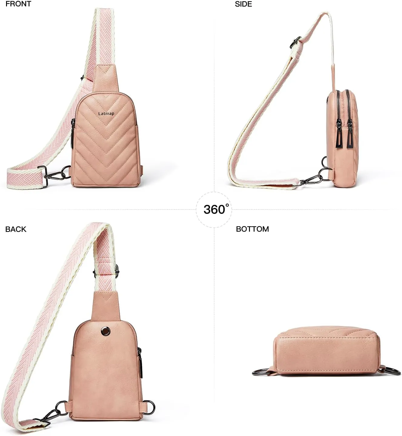Clear Bag for Stadium Events, Clear Purse for Women Stadium Crossbody Bag, Transparent Bag for Concerts Sports