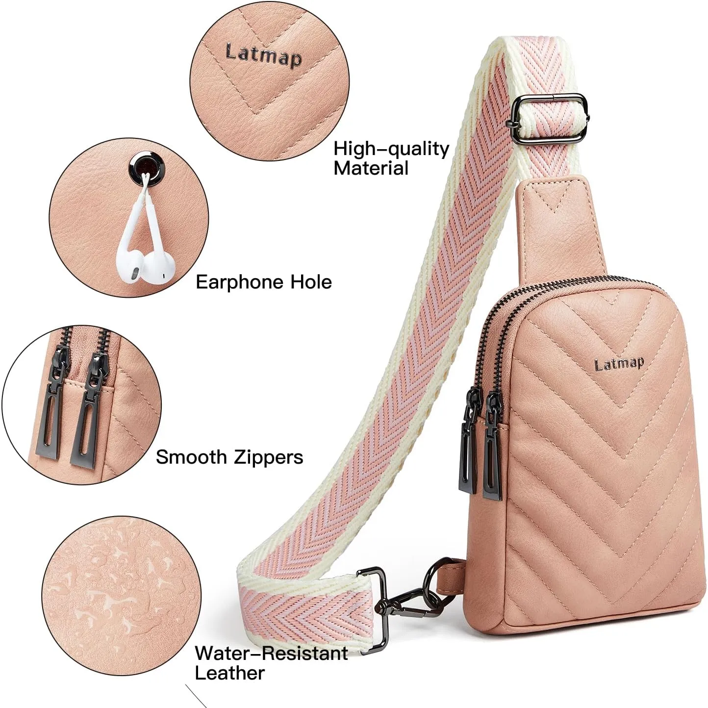 Clear Bag for Stadium Events, Clear Purse for Women Stadium Crossbody Bag, Transparent Bag for Concerts Sports