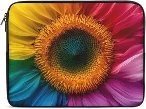 Colorful Daisy Sunflower Laptop Case Sleeve Bag 17inch Durable Shockproof Protective Computer Carrying Cover Briefcase