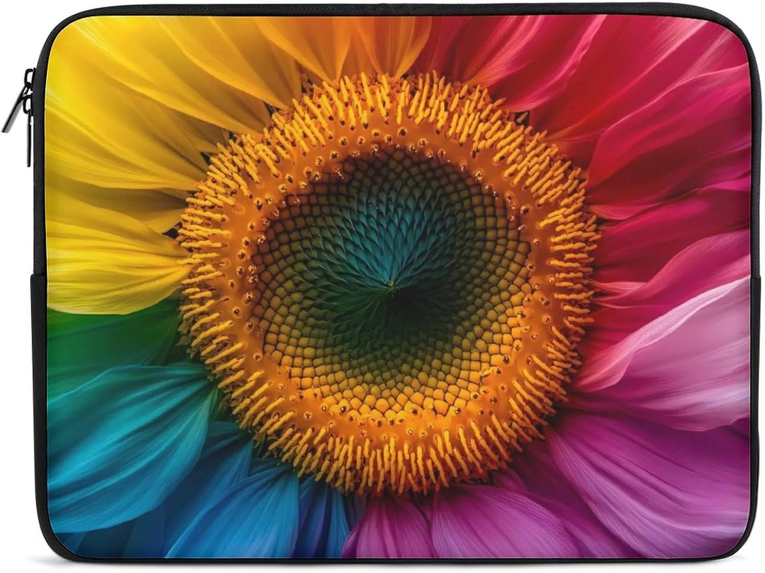 Colorful Daisy Sunflower Laptop Case Sleeve Bag 17inch Durable Shockproof Protective Computer Carrying Cover Briefcase