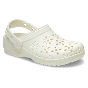 Crocs Ladies Classic Floral Cut Out Clog