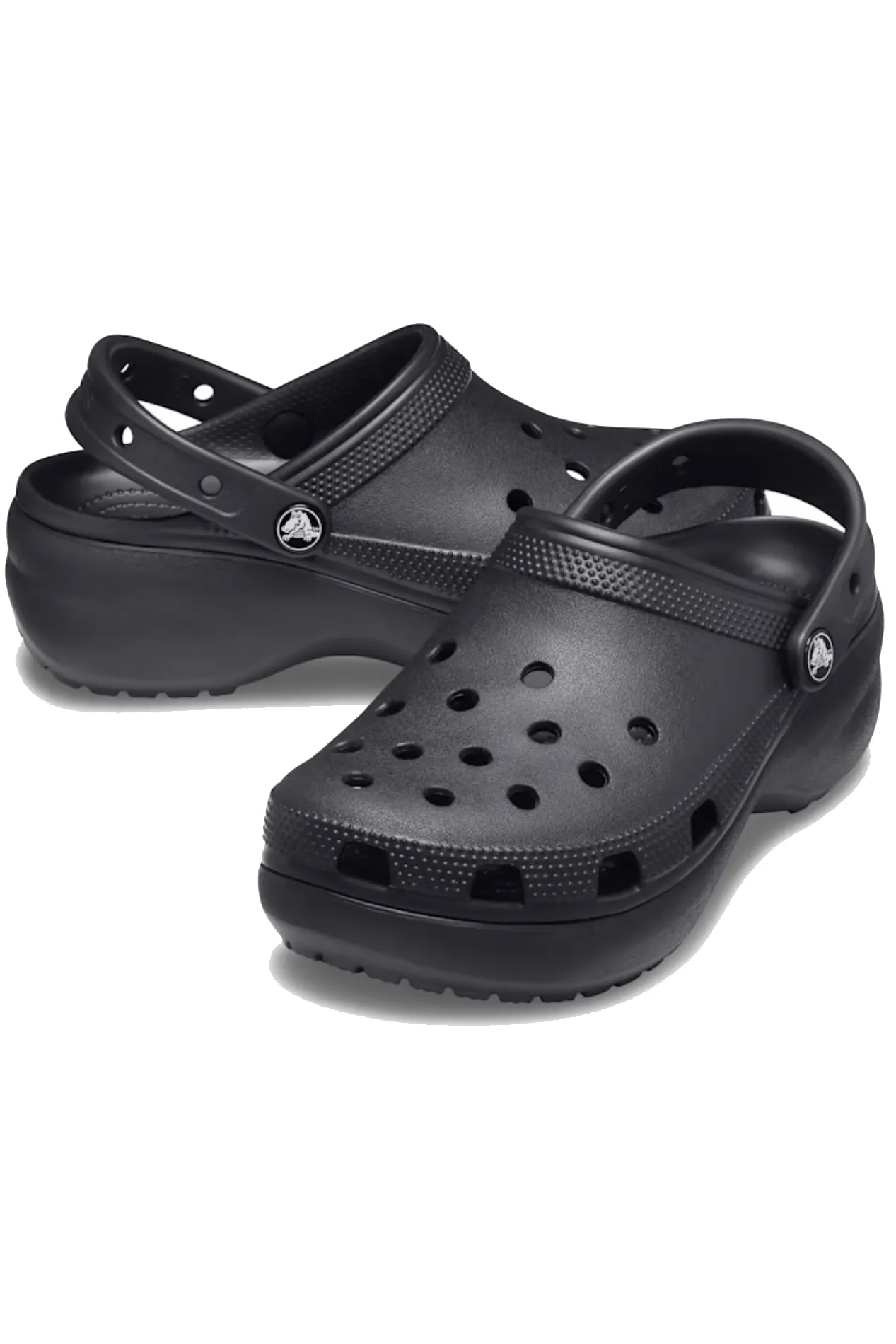 CROCS WOMEN'S CLASSIC PLATFORM CLOG - BLACK