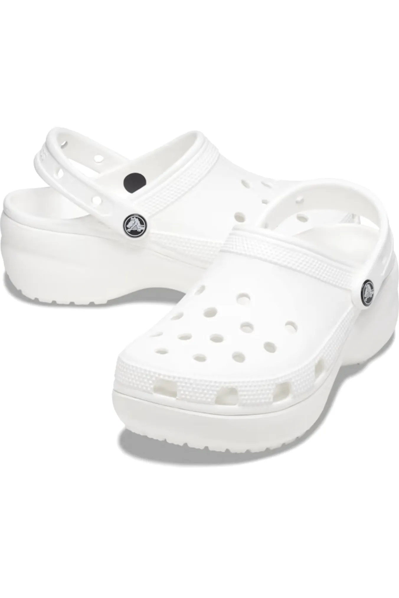 CROCS WOMEN'S CLASSIC PLATFORM CLOG - WHITE