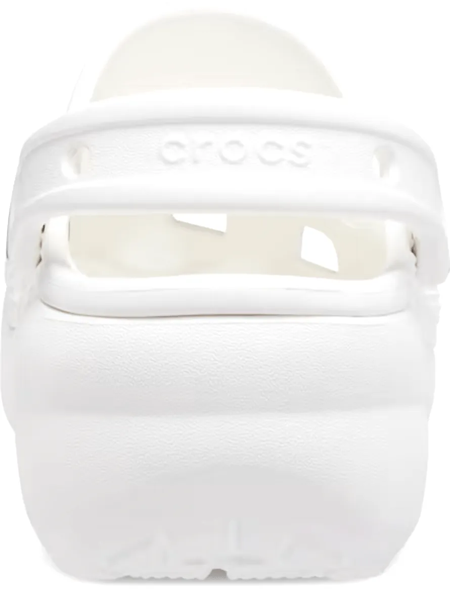 CROCS WOMEN'S CLASSIC PLATFORM CLOG - WHITE