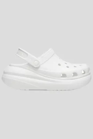 CROCS WOMEN'S CRUSH CLOG PLATFORM - WHITE