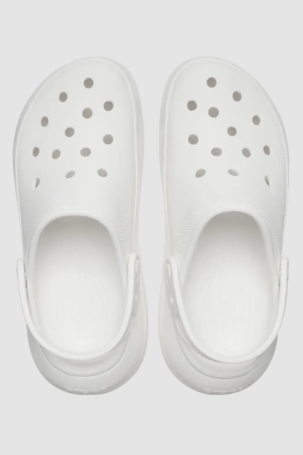 CROCS WOMEN'S CRUSH CLOG PLATFORM - WHITE