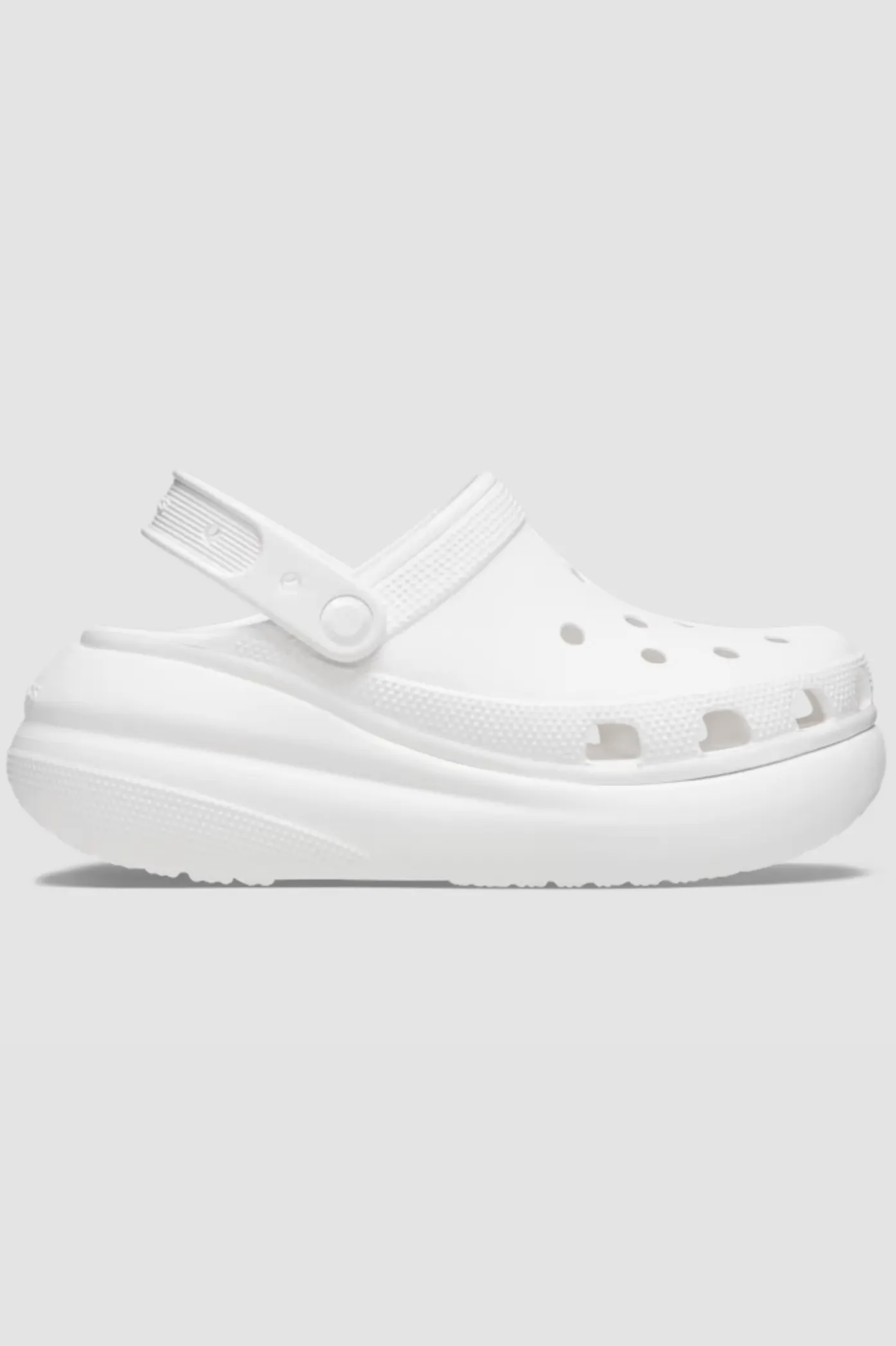 CROCS WOMEN'S CRUSH CLOG PLATFORM - WHITE
