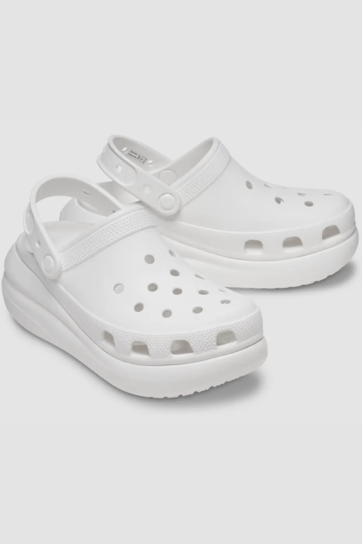 CROCS WOMEN'S CRUSH CLOG PLATFORM - WHITE