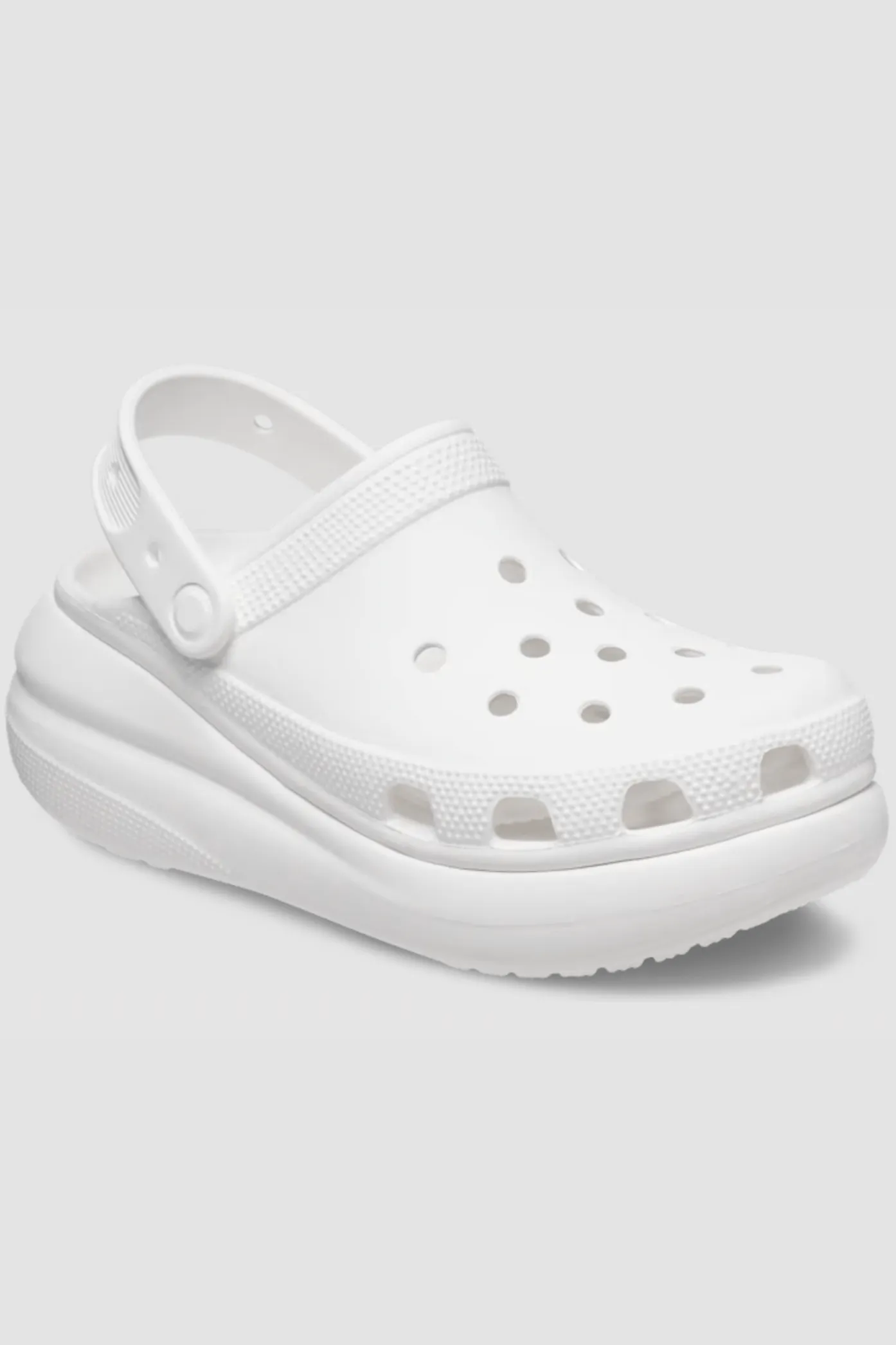 CROCS WOMEN'S CRUSH CLOG PLATFORM - WHITE