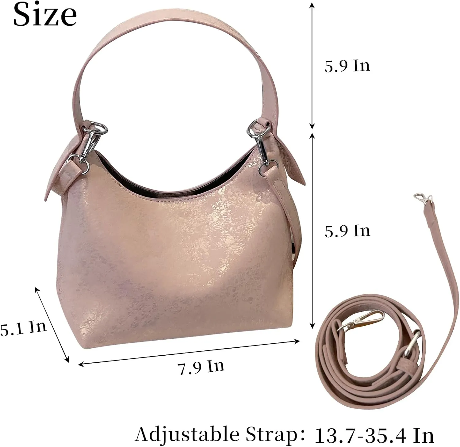 Crossbody Purses for Women Trendy Hobo Bag Vegan Leather Shoulder Hand Bag Hobo Guitar Strap Purse Satchel Bags