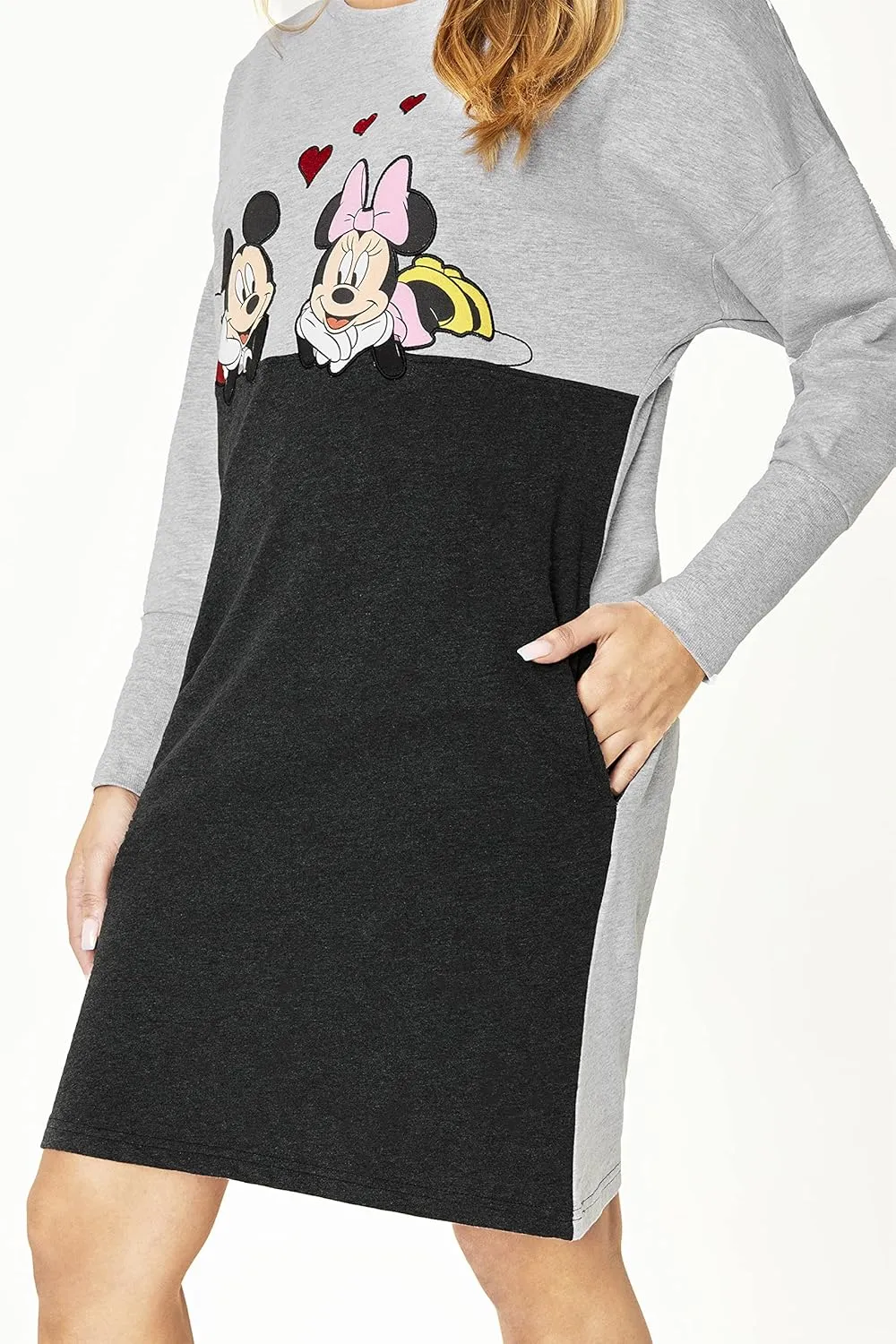 Disney Sweater Dress Mickey Mouse Minnie Mouse Oversized Hoodie Casual Dresses, Stitch Gifts for Women