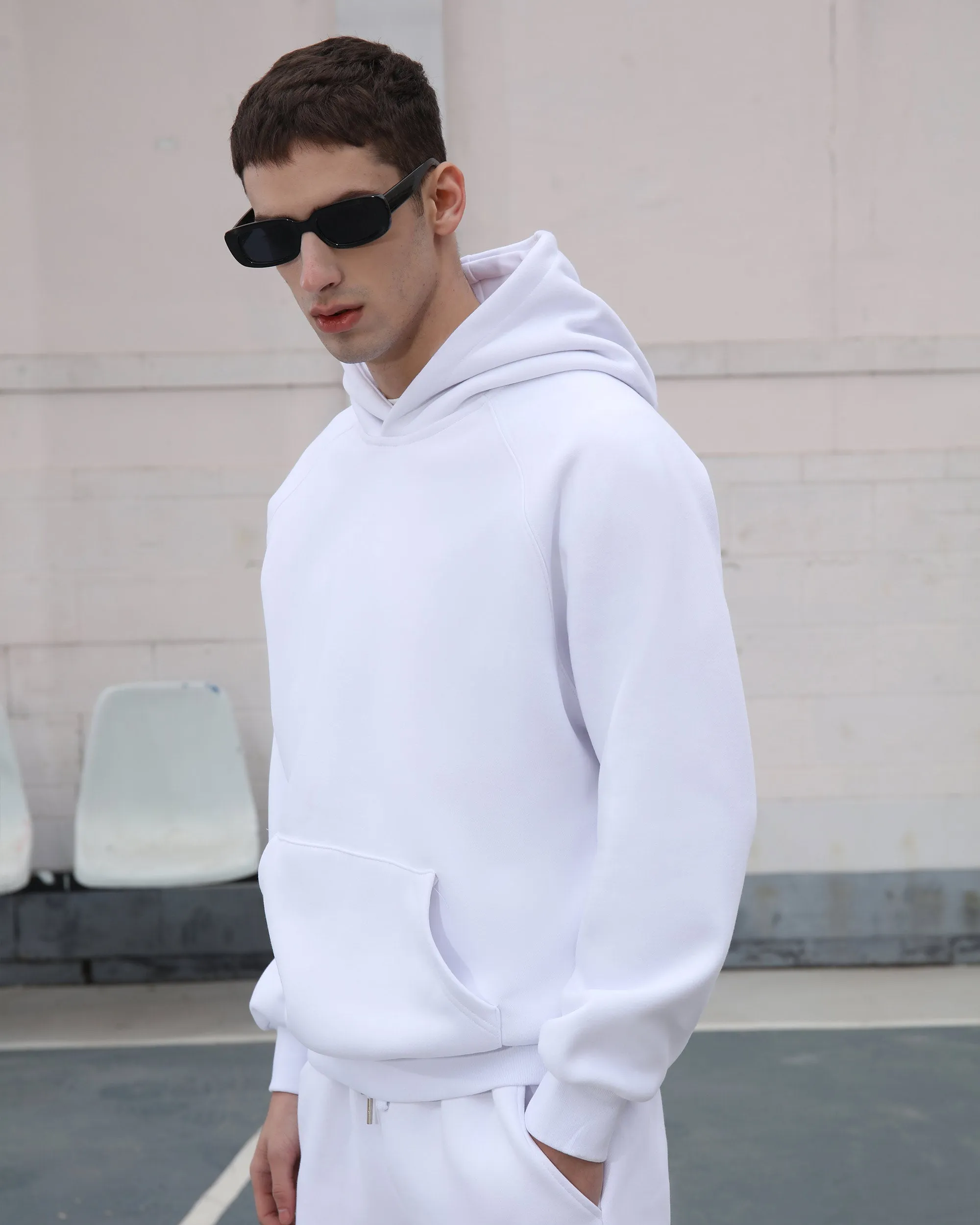 Effortless Style Hoodie & Jogger Set White-Mexico Local Delivery