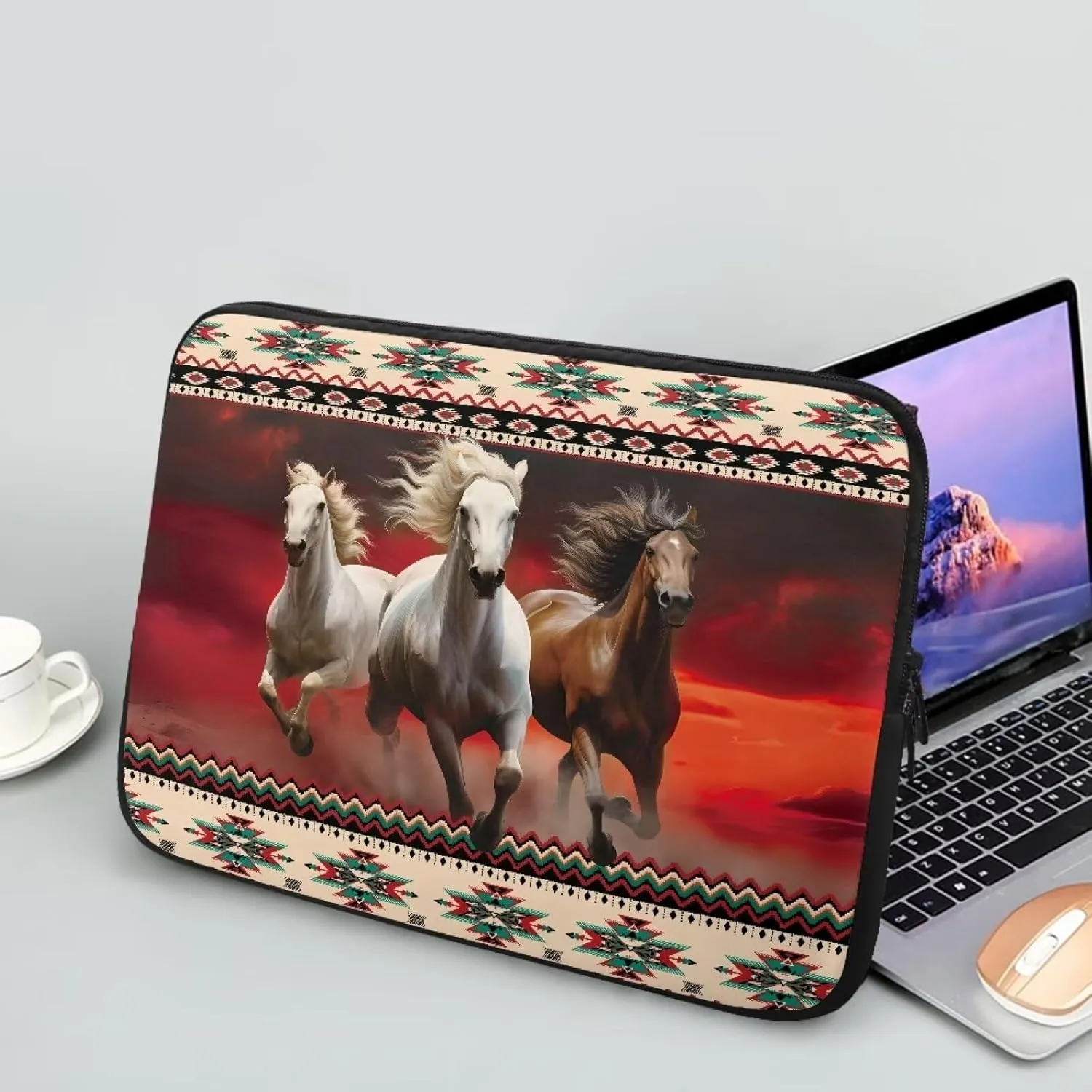 FOR U DESIGNS Laptop Carrying Case Bag Men's Computer Bag Durable Water-Repellent Business Briefcases