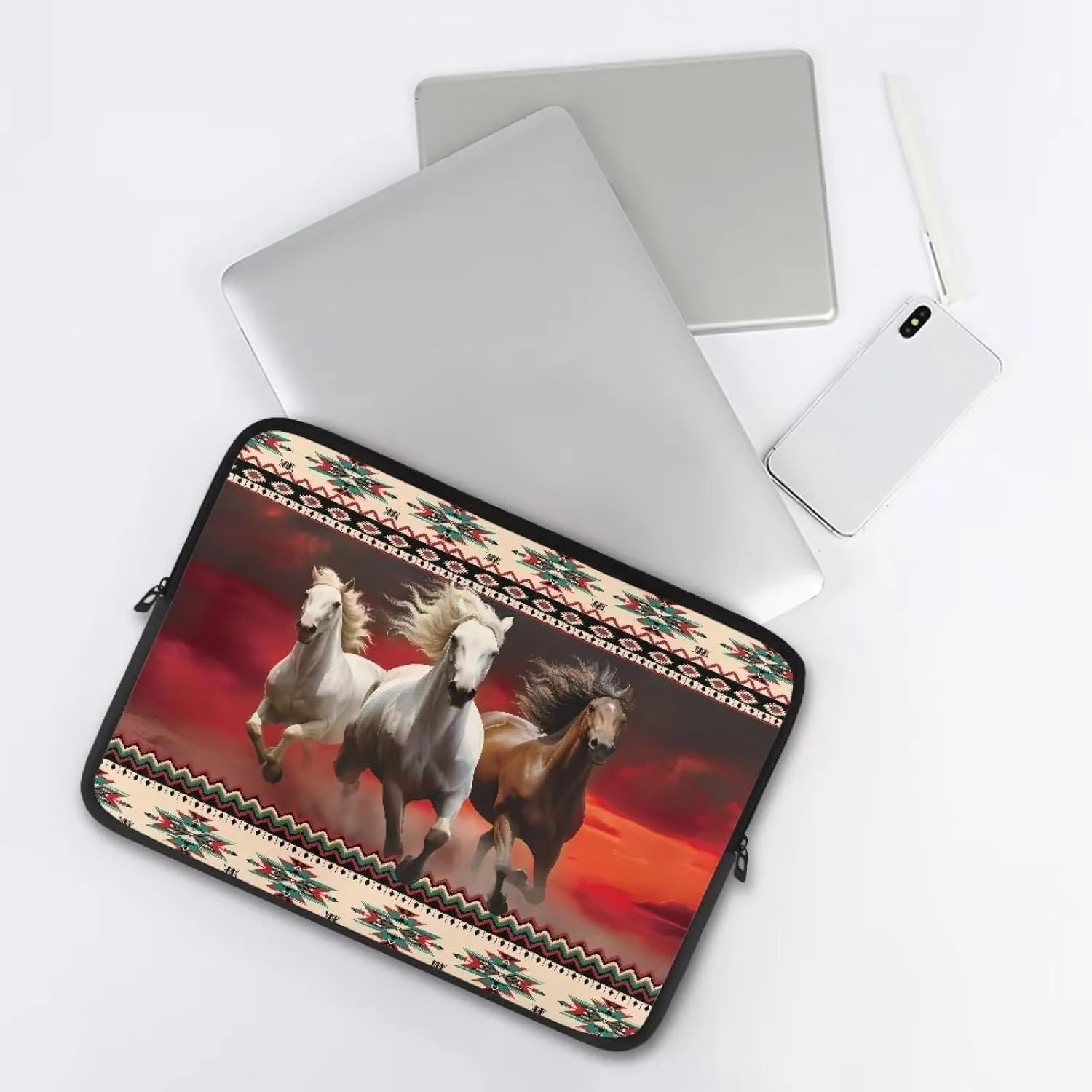 FOR U DESIGNS Laptop Carrying Case Bag Men's Computer Bag Durable Water-Repellent Business Briefcases