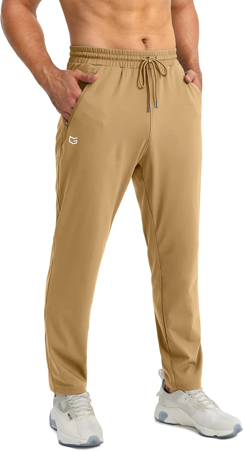 G Gradual Men's Sweatpants with Zipper Pockets Tapered Joggers for Men Athletic Pants for Workout, Jogging, Running