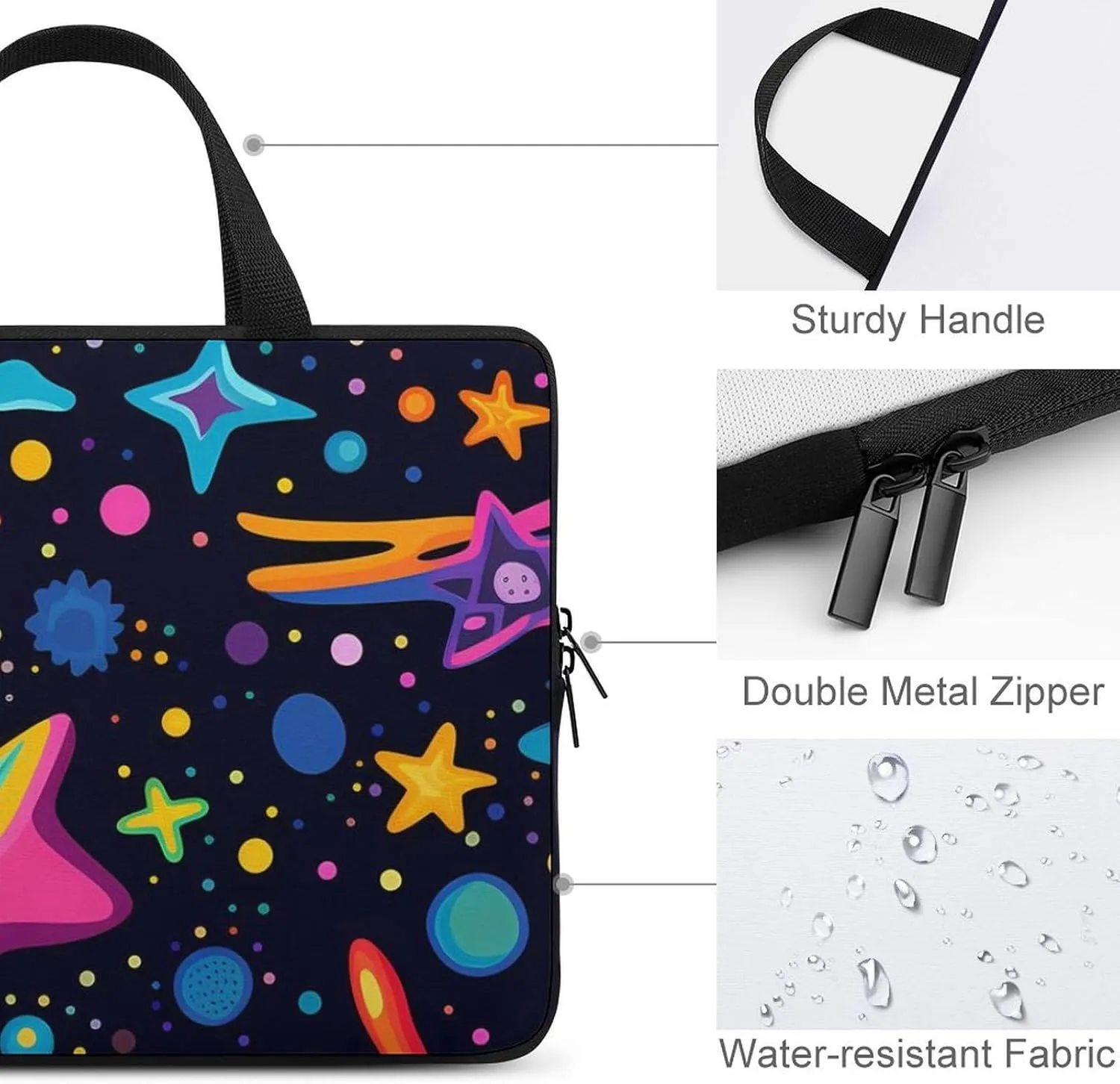 Galaxy Laptop Bag Carrying Case Computer Protective Sleeve Case Briefcase for Men Women
