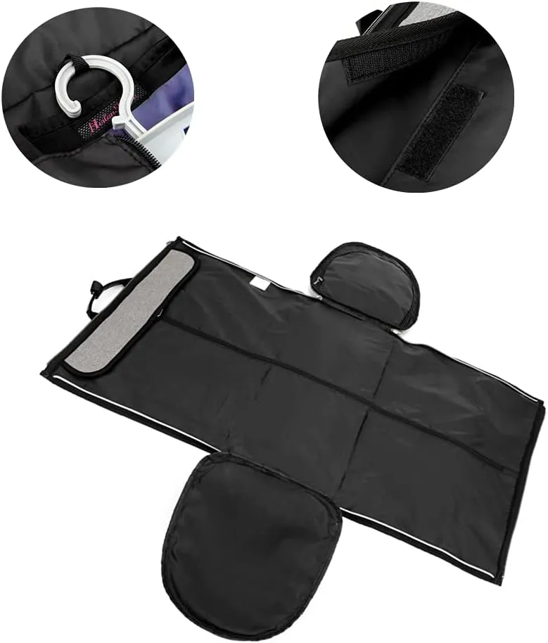 Garment Bags for Business Travel Convertible Backpack Travel Duffel Bag Carry on Garment Bag 2 in 1 Weekender Suit Bag for Men (Blue), Gray