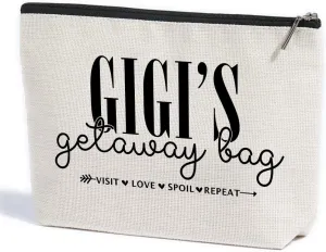 Grandma Gifts Gigi Gifts Makeup Bag Gifts for Grandma Travel Toiletry Bag Cosmetic Bag Mothers Day Christmas Retirement Grandmothers Day Gifts Grandma Birthday Gifts for Women Grandmother Granny Mimi