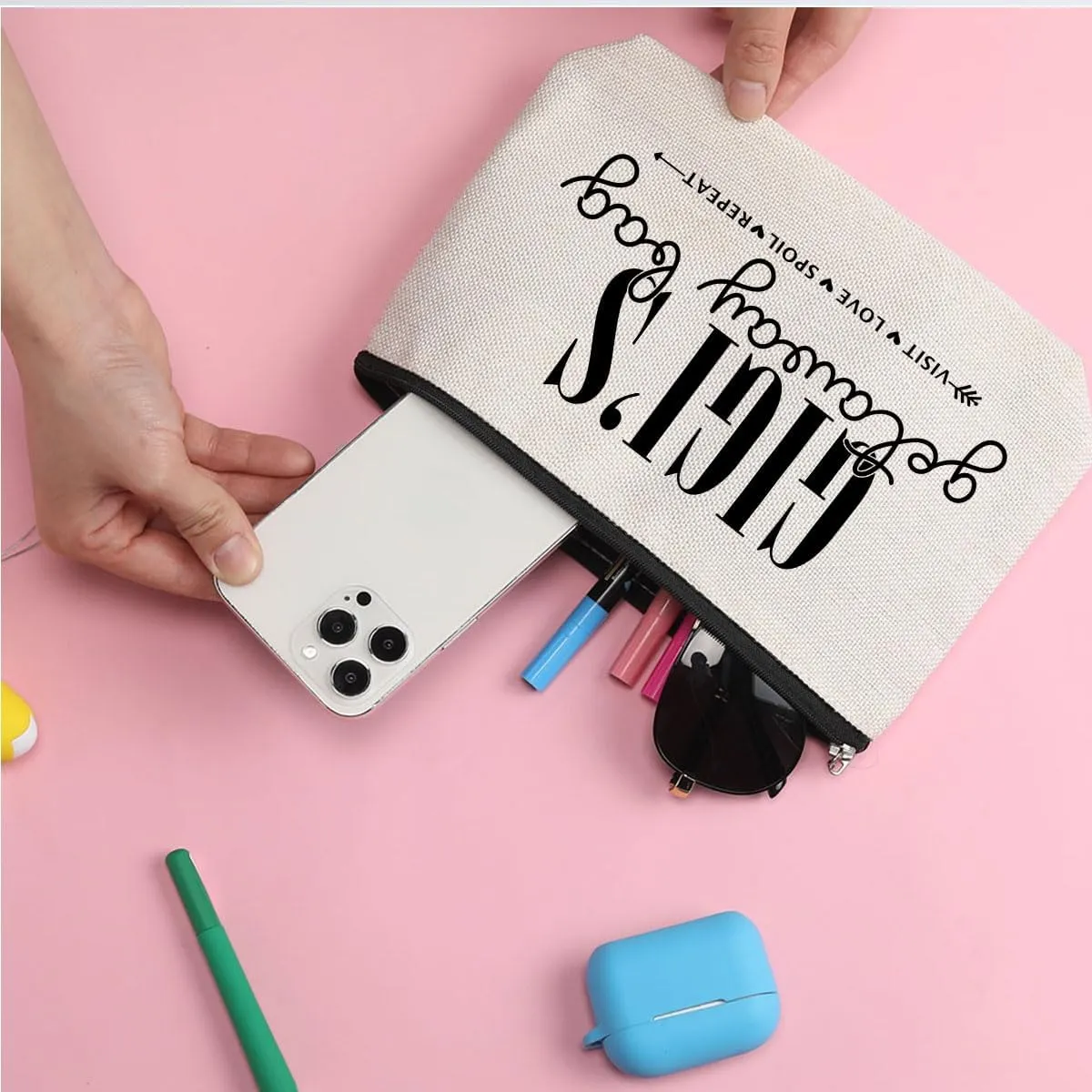 Grandma Gifts Gigi Gifts Makeup Bag Gifts for Grandma Travel Toiletry Bag Cosmetic Bag Mothers Day Christmas Retirement Grandmothers Day Gifts Grandma Birthday Gifts for Women Grandmother Granny Mimi