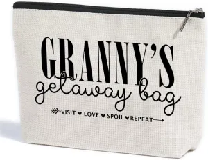 Grandma Gifts Granny Gifts Makeup Bag Gifts for Grandma Travel Toiletry Bag Cosmetic Bag Mothers Day Christmas Retirement Grandmothers Day Gifts Grandma Birthday Gifts for Women Grandmother Granny