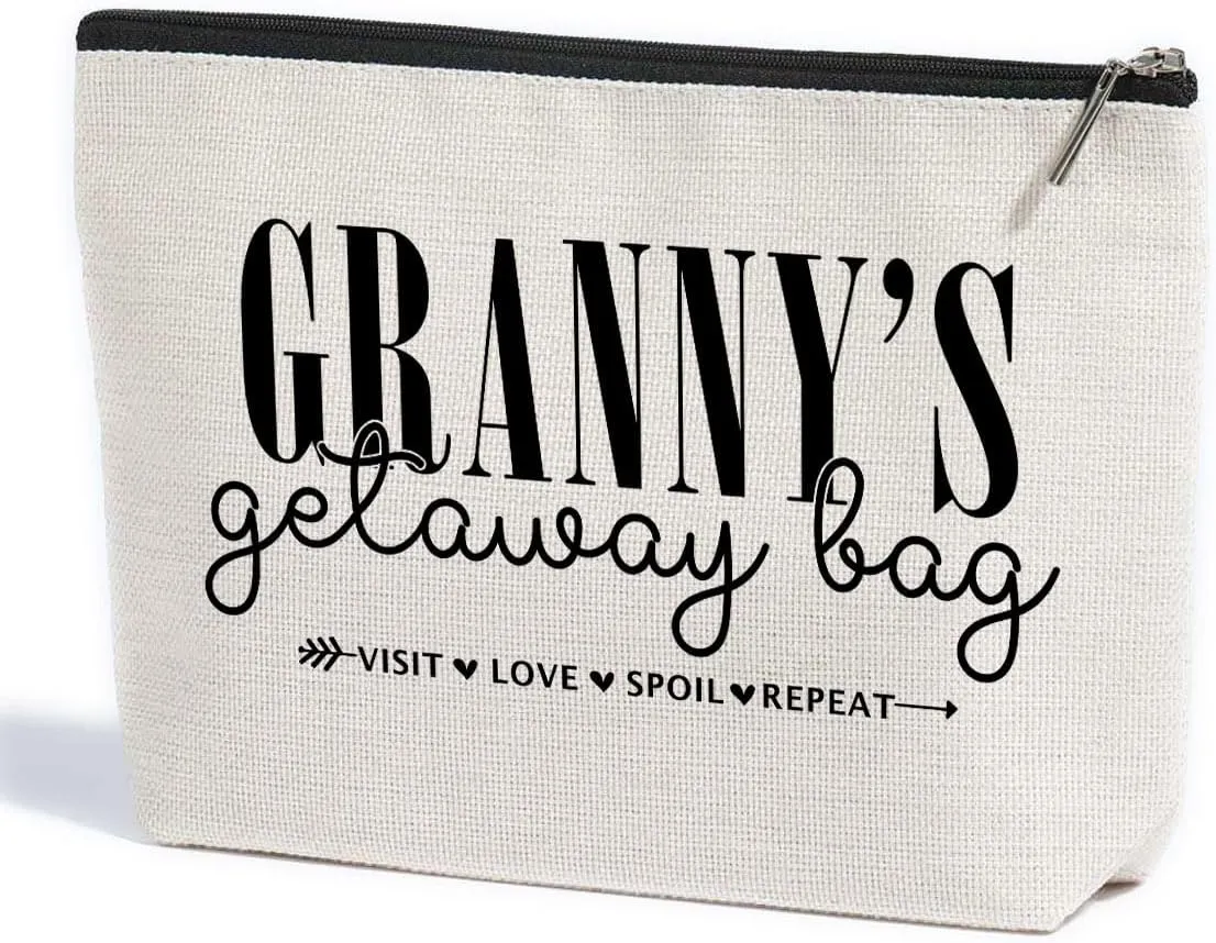 Grandma Gifts Granny Gifts Makeup Bag Gifts for Grandma Travel Toiletry Bag Cosmetic Bag Mothers Day Christmas Retirement Grandmothers Day Gifts Grandma Birthday Gifts for Women Grandmother Granny