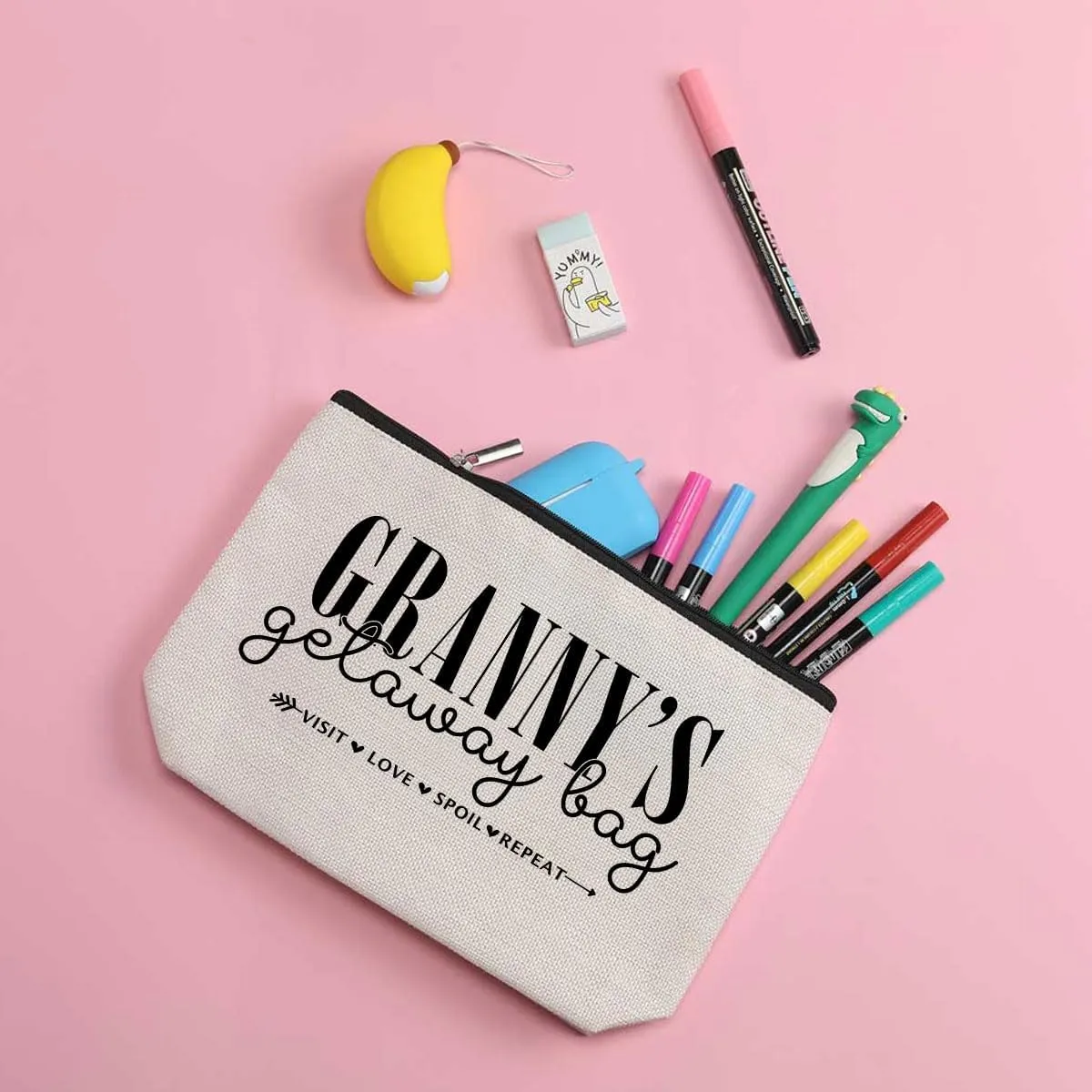Grandma Gifts Granny Gifts Makeup Bag Gifts for Grandma Travel Toiletry Bag Cosmetic Bag Mothers Day Christmas Retirement Grandmothers Day Gifts Grandma Birthday Gifts for Women Grandmother Granny