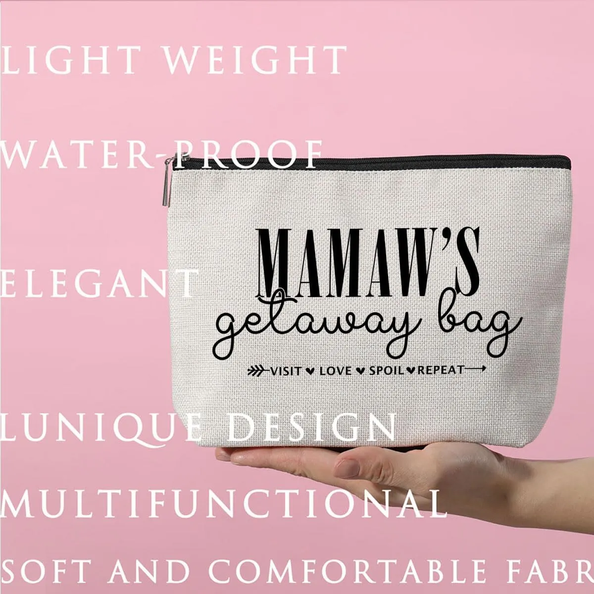 Grandma Gifts Mamaw Gifts Makeup Bag Gifts for Grandma Travel Toiletry Bag Cosmetic Bag Mothers Day Christmas Retirement Grandmothers Day Gifts Grandma Birthday Gifts for Women Grandmother Granny