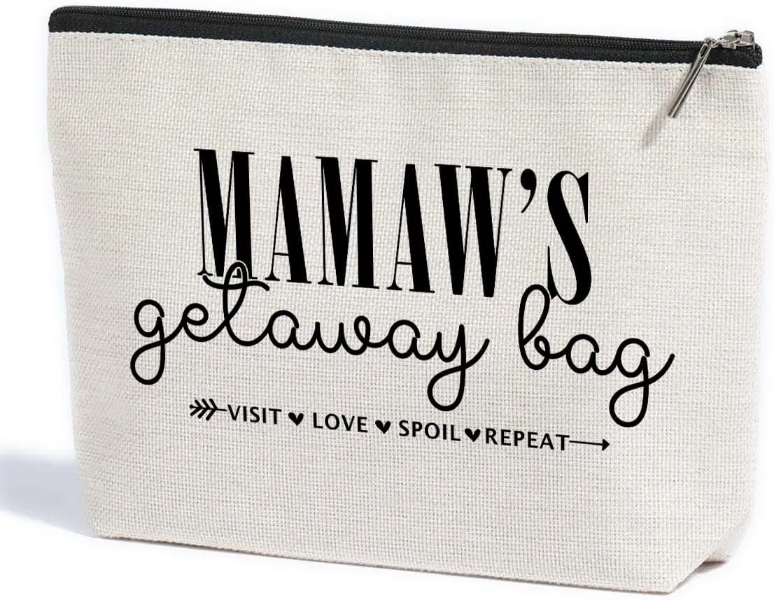Grandma Gifts Mamaw Gifts Makeup Bag Gifts for Grandma Travel Toiletry Bag Cosmetic Bag Mothers Day Christmas Retirement Grandmothers Day Gifts Grandma Birthday Gifts for Women Grandmother Granny