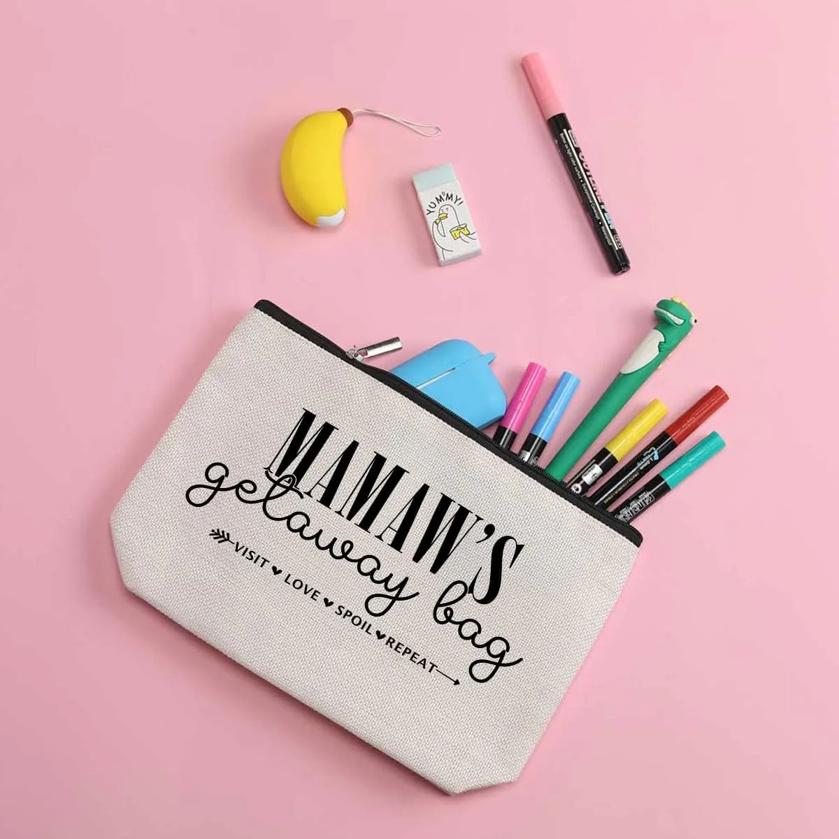Grandma Gifts Mamaw Gifts Makeup Bag Gifts for Grandma Travel Toiletry Bag Cosmetic Bag Mothers Day Christmas Retirement Grandmothers Day Gifts Grandma Birthday Gifts for Women Grandmother Granny